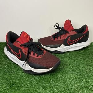 Nike Precision VI 6 Low Mens Basketball Shoes Black Red DD9535-002 Size 9.5
